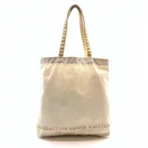 Louis Vuitton Fondation Tote Bag Museum Limited Edition Canvas White Beige